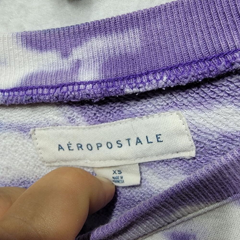 Women's Aeropostale Mauve Sweatshirt Distressed Size XS Purple - Picture 4 of 8